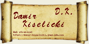 Damir Kiselički vizit kartica